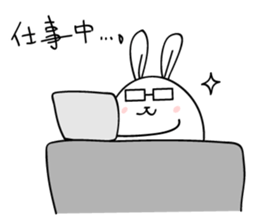 elastic rabbit sticker #3001686