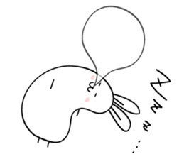 elastic rabbit sticker #3001690