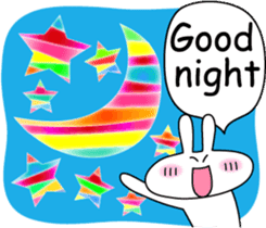 Cute rabbit love sticker #3002400