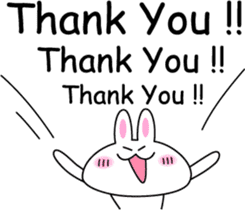 Cute rabbit love sticker #3002401