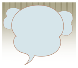 Speech balloon "Talking elephant" sticker #3002418