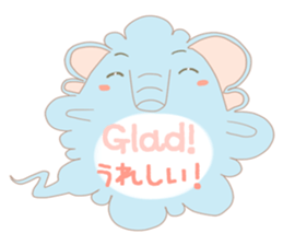 Speech balloon "Talking elephant" sticker #3002420
