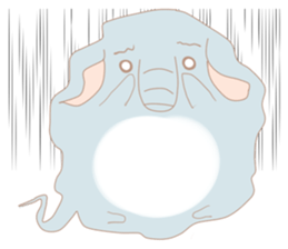 Speech balloon "Talking elephant" sticker #3002427