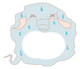 Speech balloon "Talking elephant" sticker #3002430