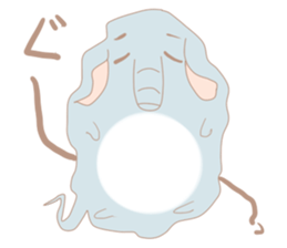 Speech balloon "Talking elephant" sticker #3002431