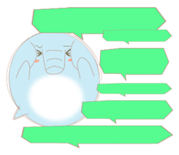 Speech balloon "Talking elephant" sticker #3002440