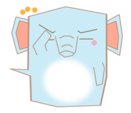 Speech balloon "Talking elephant" sticker #3002441