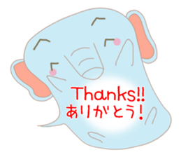 Speech balloon "Talking elephant" sticker #3002448