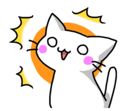 gentle cat 2 sticker #3002483