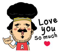 Retro man (English version) sticker #3002774