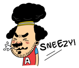 Retro man (English version) sticker #3002776