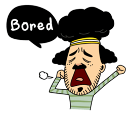 Retro man (English version) sticker #3002777