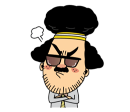 Retro man (English version) sticker #3002778