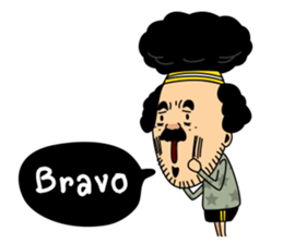 Retro man (English version) sticker #3002784