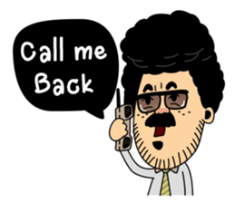 Retro man (English version) sticker #3002787