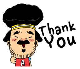 Retro man (English version) sticker #3002788