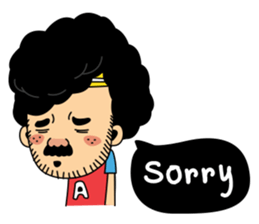 Retro man (English version) sticker #3002789