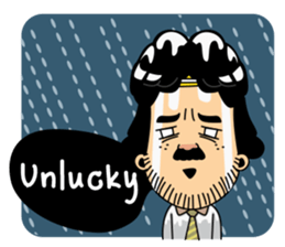 Retro man (English version) sticker #3002791