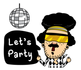 Retro man (English version) sticker #3002793