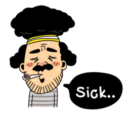 Retro man (English version) sticker #3002794