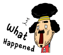 Retro man (English version) sticker #3002795