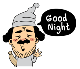 Retro man (English version) sticker #3002796