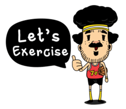 Retro man (English version) sticker #3002799