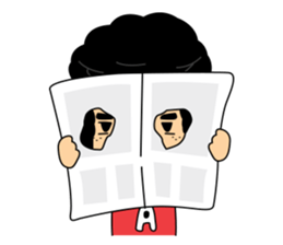 Retro man (English version) sticker #3002800