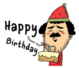 Retro man (English version) sticker #3002801