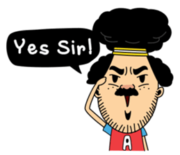 Retro man (English version) sticker #3002802