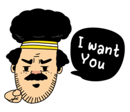 Retro man (English version) sticker #3002804