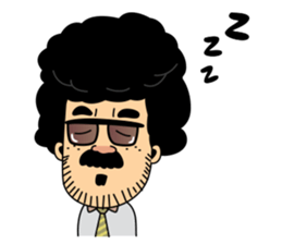 Retro man (English version) sticker #3002805