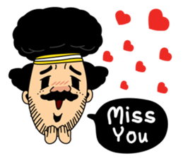 Retro man (English version) sticker #3002806