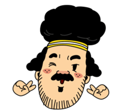 Retro man (English version) sticker #3002807