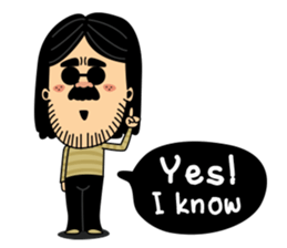 Retro man (English version) sticker #3002808