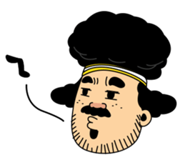 Retro man (English version) sticker #3002810