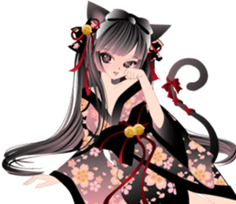 Pretty Girl picture book oiran2 sticker #3003022