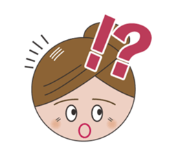 Daily conversation of mom and daughter sticker #3003254