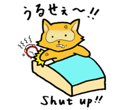 The bilingual raccoon with a ransel sticker #3003511