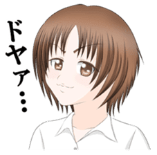 Everyday and emotions of schoolgirl sticker #3004139