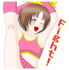 Everyday and emotions of schoolgirl sticker #3004169