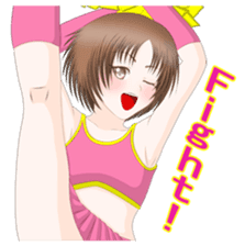 Everyday and emotions of schoolgirl sticker #3004169