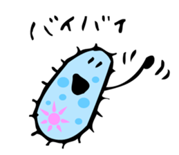 Mr. slipper animalcule and Miss.Euglena sticker #3004182