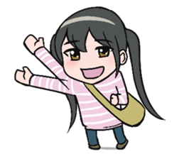 Dark girl A certain girl's every day sticker #3005160