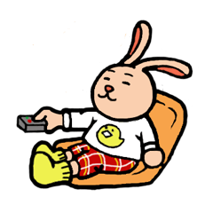 Fashionable rabbit Popo