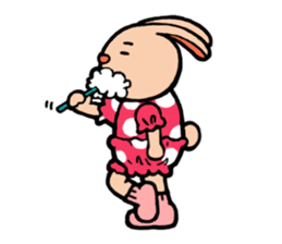 Fashionable rabbit Popo sticker #3005251