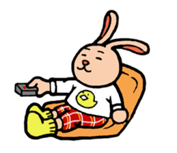 Fashionable rabbit Popo sticker #3005254