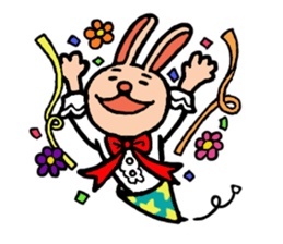 Fashionable rabbit Popo sticker #3005261