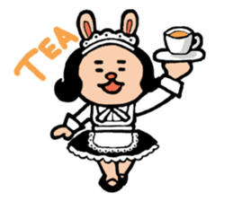 Fashionable rabbit Popo sticker #3005264