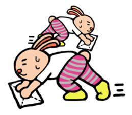 Fashionable rabbit Popo sticker #3005274